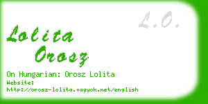 lolita orosz business card